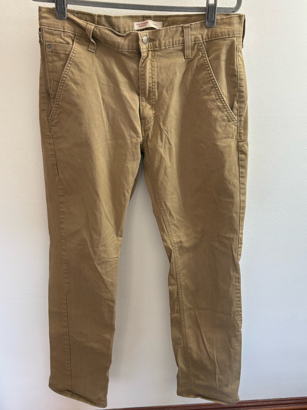 Levi Strauss Signature Tan Athletic Fit Jeans 34/34